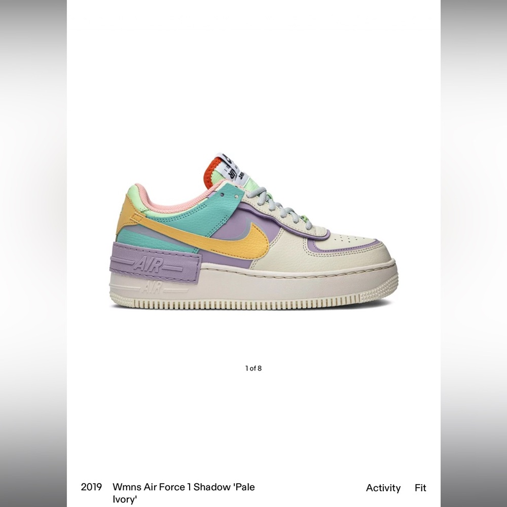 Nike Air Force 1 Low Shadow ‘Pale Ivory’ size 8W